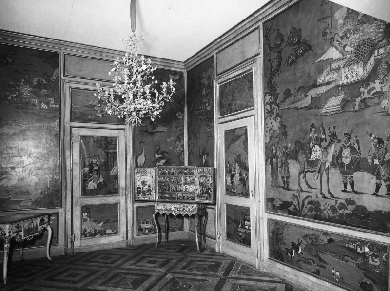 Sala 37, cornici, zoccolo, pannelli dipinti, AFFTM 223 5528